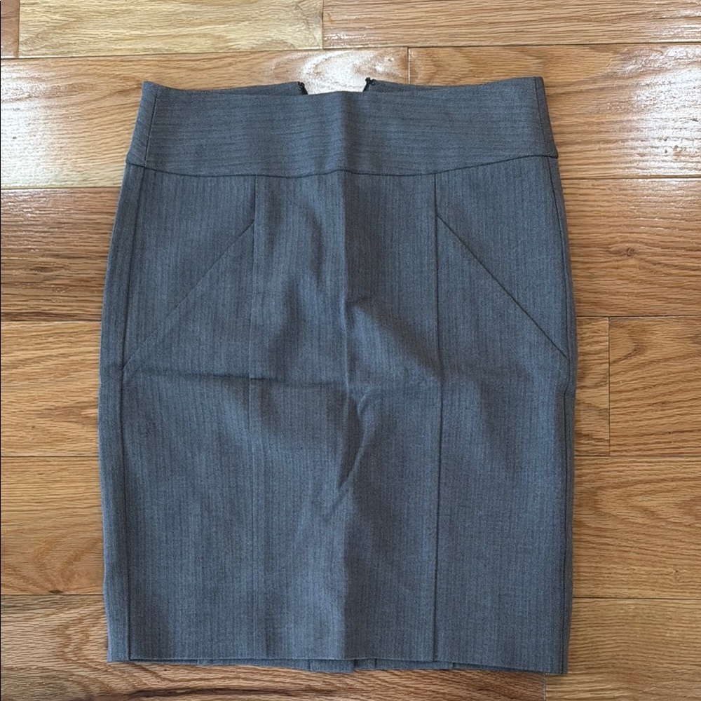 Banana Republic- Stretch, Gray Women's Skirt
